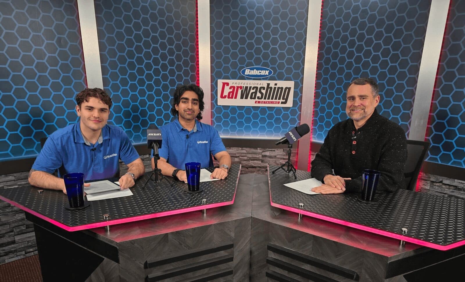 The Nautilus founders on the Professional Carwashing and Detailing studio set